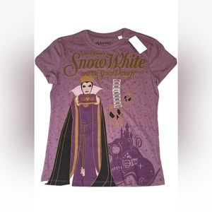 Hot Topic Disney Couture Purple Snow White Evil Queen Shirt NWT Size L